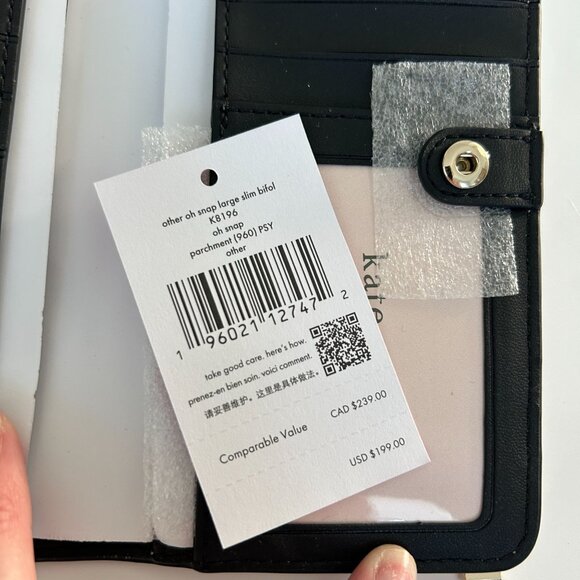 NWT Kate Spade Oh Snap Camera Large Slim bifold Wallet Kurt Geiger London - Picture 7 of 9